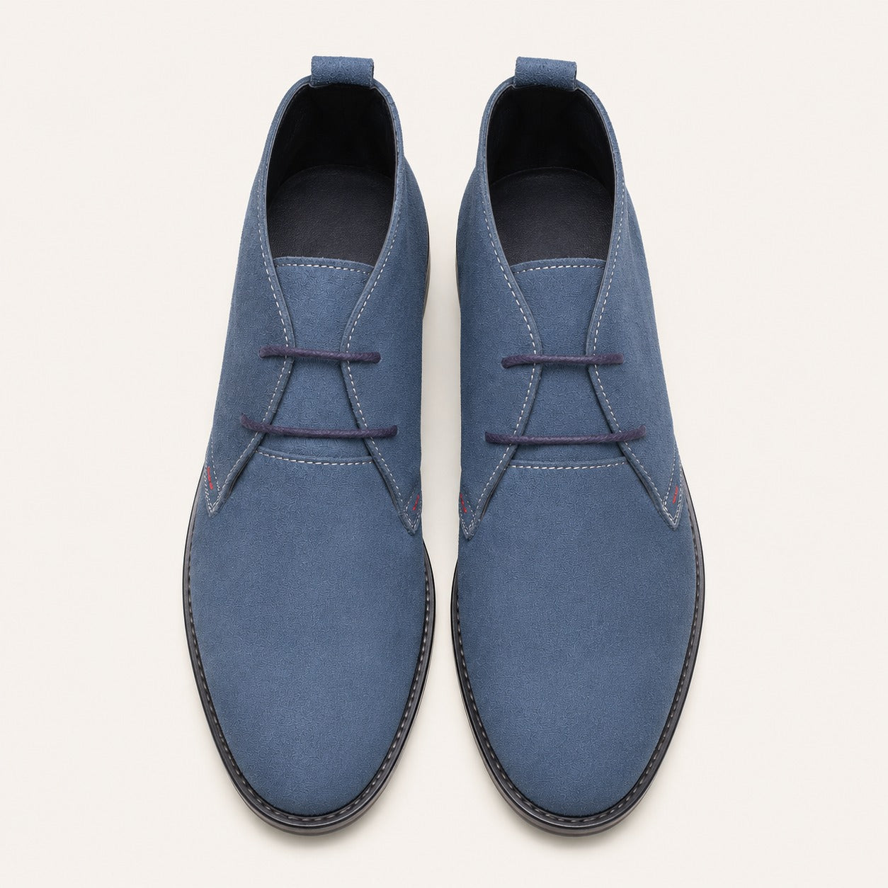 Men's Derby Chukka Boot | Cow Suede Leather | Non-Slip PU Rubber Sole