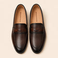 Premium Cow Milled Leather Dress Shoes with PU Sole | Men's Formal Footwear