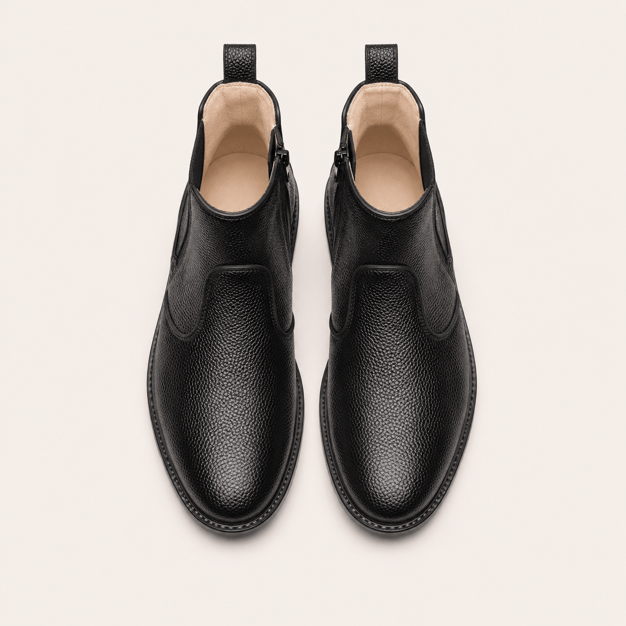Broga Premium Black Chelsea Boots for Men – Handcrafted Genuine Leather Slip-On Ankle Boots - My Store