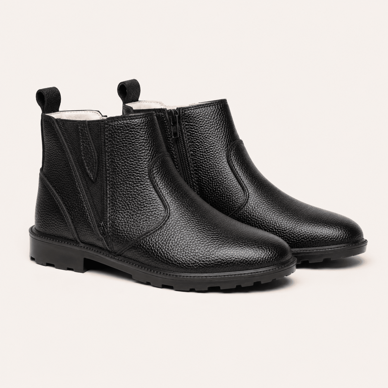 Broga Premium Black Chelsea Boots for Men – Handcrafted Genuine Leather Slip-On Ankle Boots - My Store
