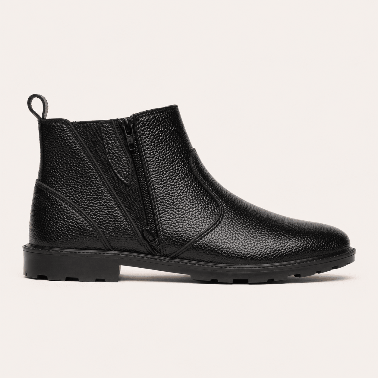 Broga Premium Black Chelsea Boots for Men – Handcrafted Genuine Leather Slip-On Ankle Boots - My Store