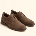 Brown Suede Leather Derby Shoes for Men | Premium Classic Dress Shoes