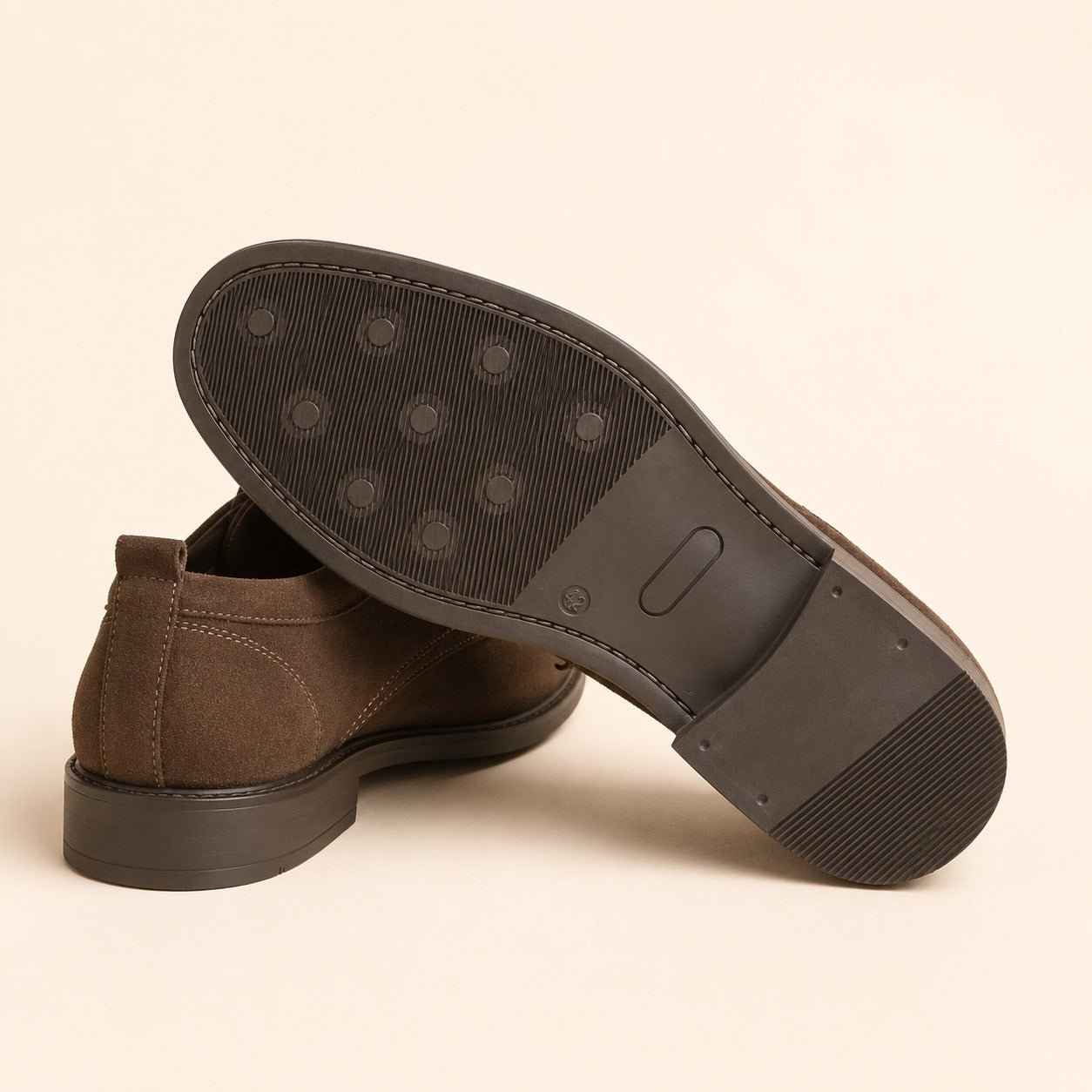 Brown Suede Leather Derby Shoes for Men | Premium Classic Dress Shoes