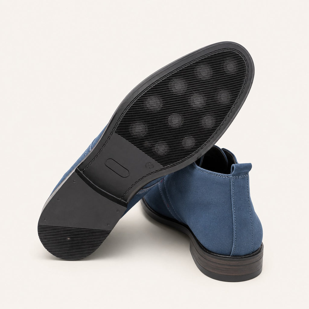 Men's Derby Chukka Boot | Cow Suede Leather | Non-Slip PU Rubber Sole