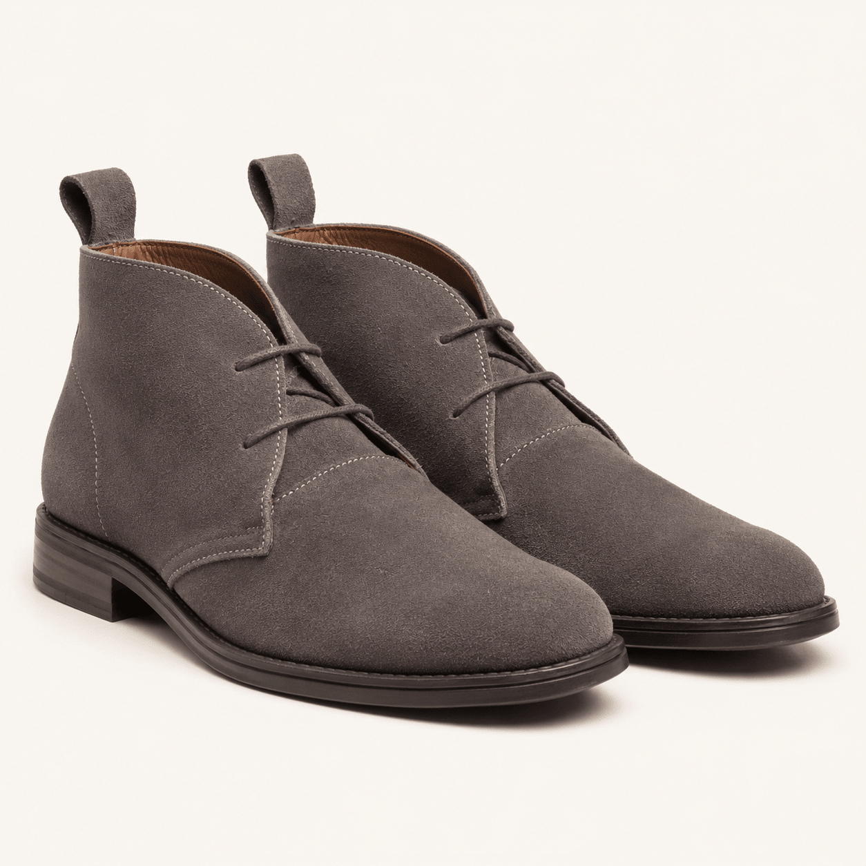 Men's Derby Chukka Boot | Cow Suede Leather | Non-Slip PU Rubber Sole - My Store
