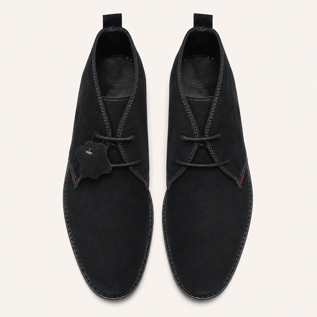 Men's Derby Chukka Boot | Cow Suede Leather | Non-Slip PU Rubber Sole - My Store