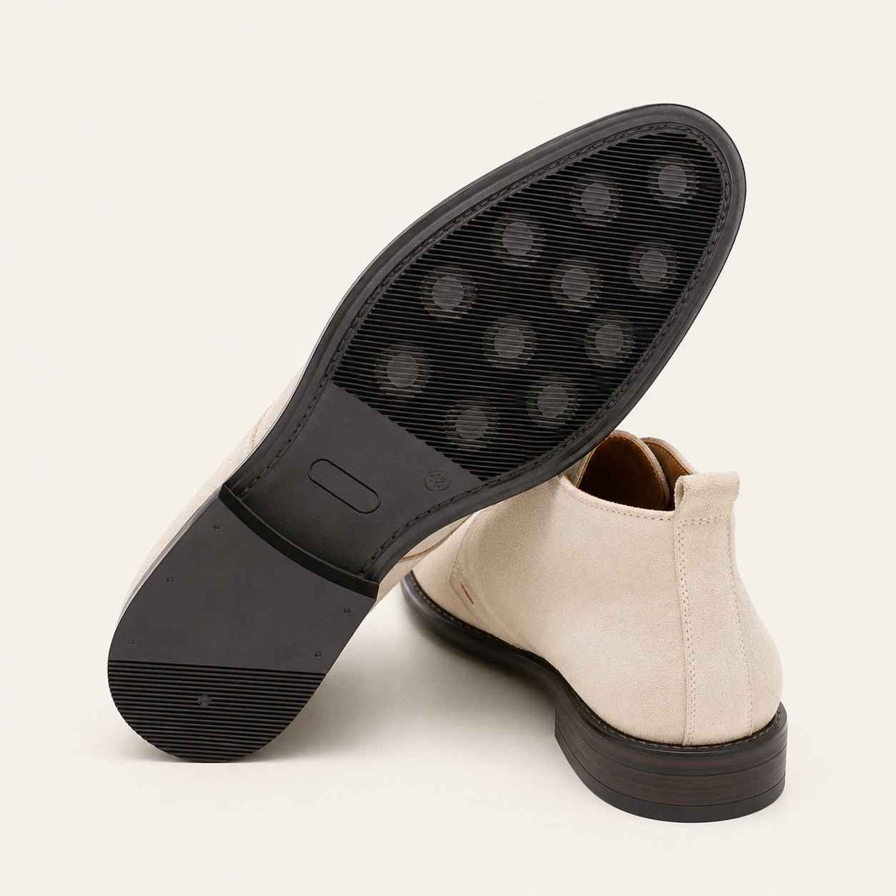 Men's Derby Chukka Boot | Cow Suede Leather | Non-Slip PU Rubber Sole