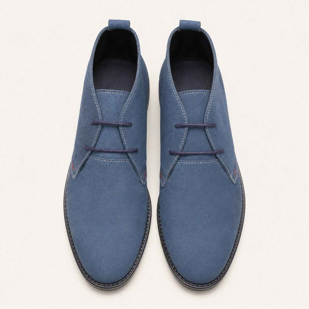 Men's Derby Chukka Boot | Cow Suede Leather | Non-Slip PU Rubber Sole