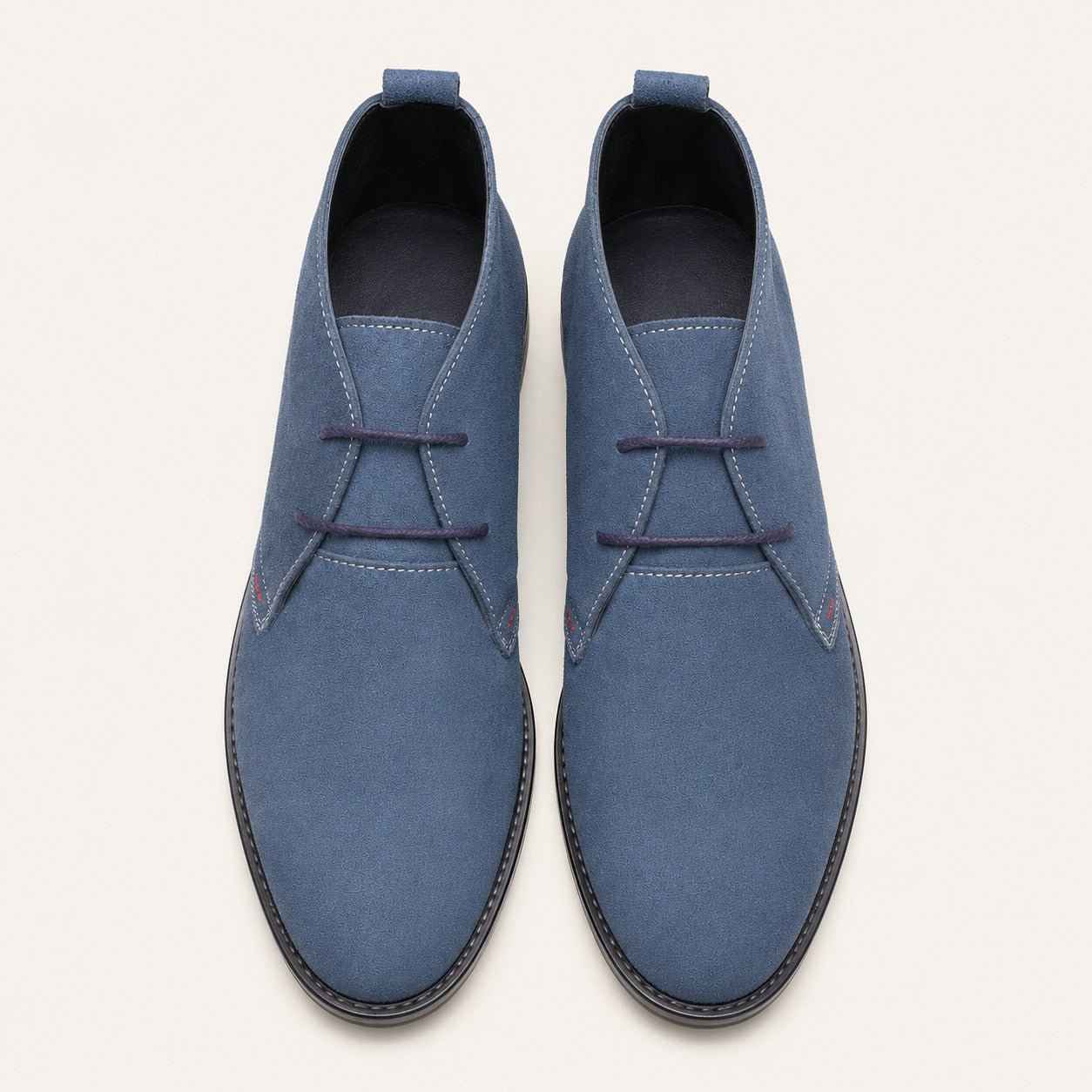 Men's Derby Chukka Boot | Cow Suede Leather | Non-Slip PU Rubber Sole