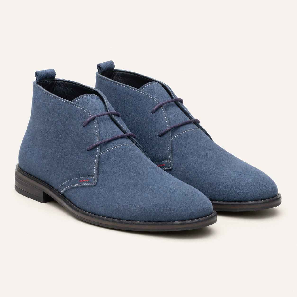 Men's Derby Chukka Boot | Cow Suede Leather | Non-Slip PU Rubber Sole