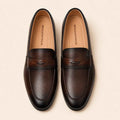 Premium Cow Milled Leather Dress Shoes with PU Sole | Men's Formal Footwear