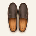 Premium Milled Leather Moccasin Shoes for Men | Non-Slip Sole Loafers