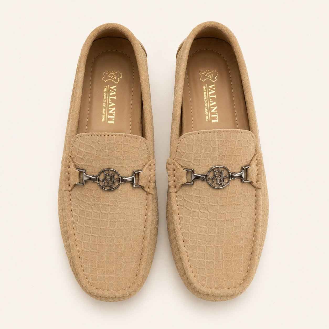 Premium Mustard Suede Leather Moccasin Shoes for Men – Durable PU Rubber Sole
