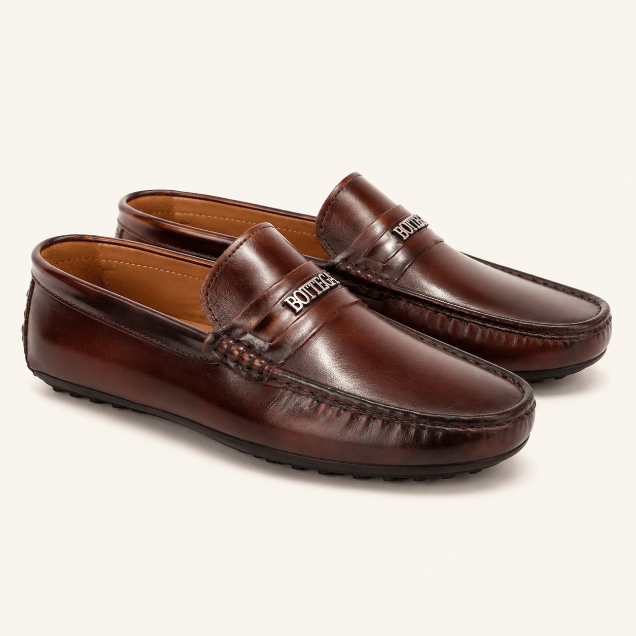 Premium Polishable Leather Moccasin Shoes for Men | Broga Footwear - My Store