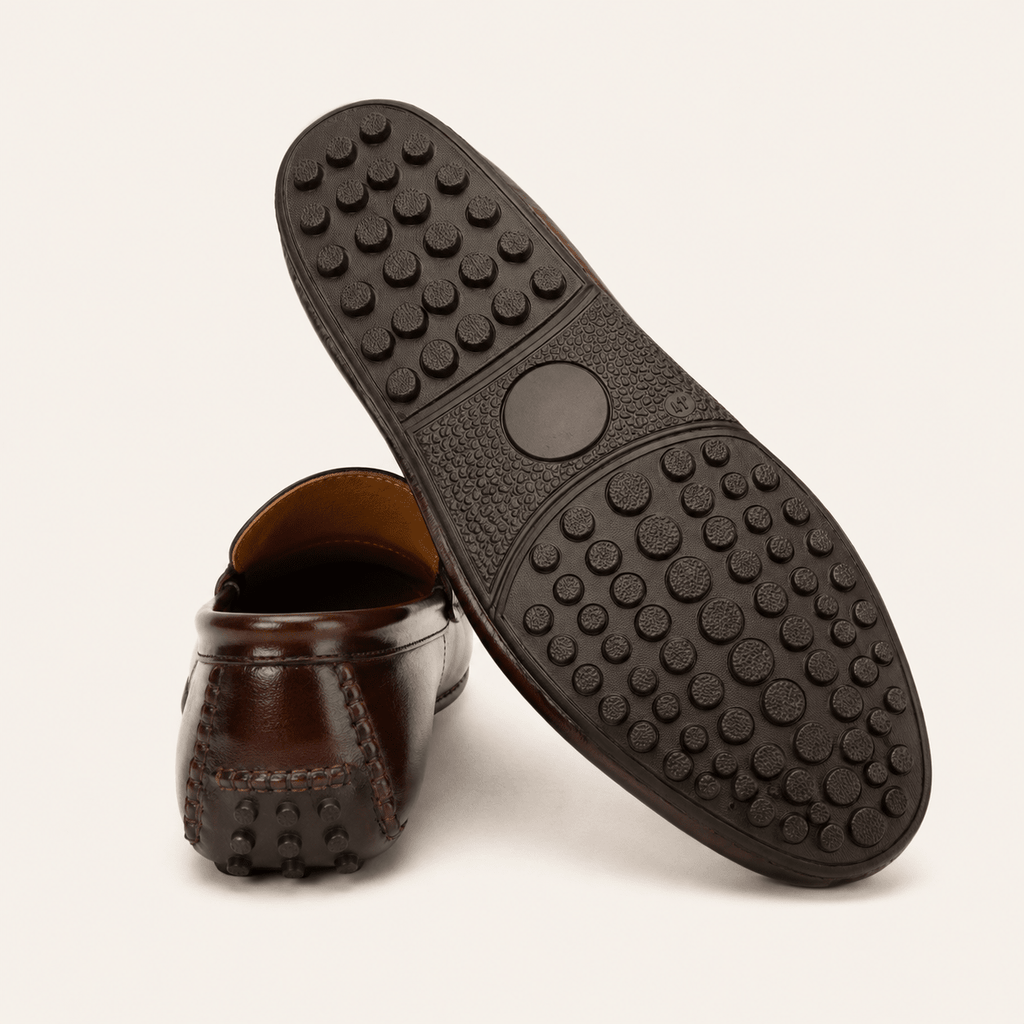 Premium Polishable Leather Moccasin Shoes for Men | Broga Footwear - My Store