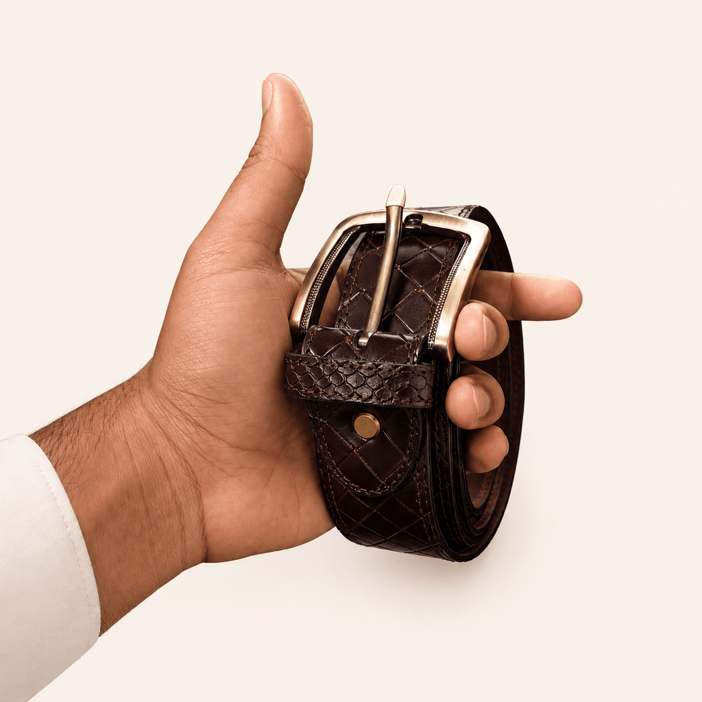 Premium Real Leather Belt for Men | Made in Italy | Imported Quality - My Store