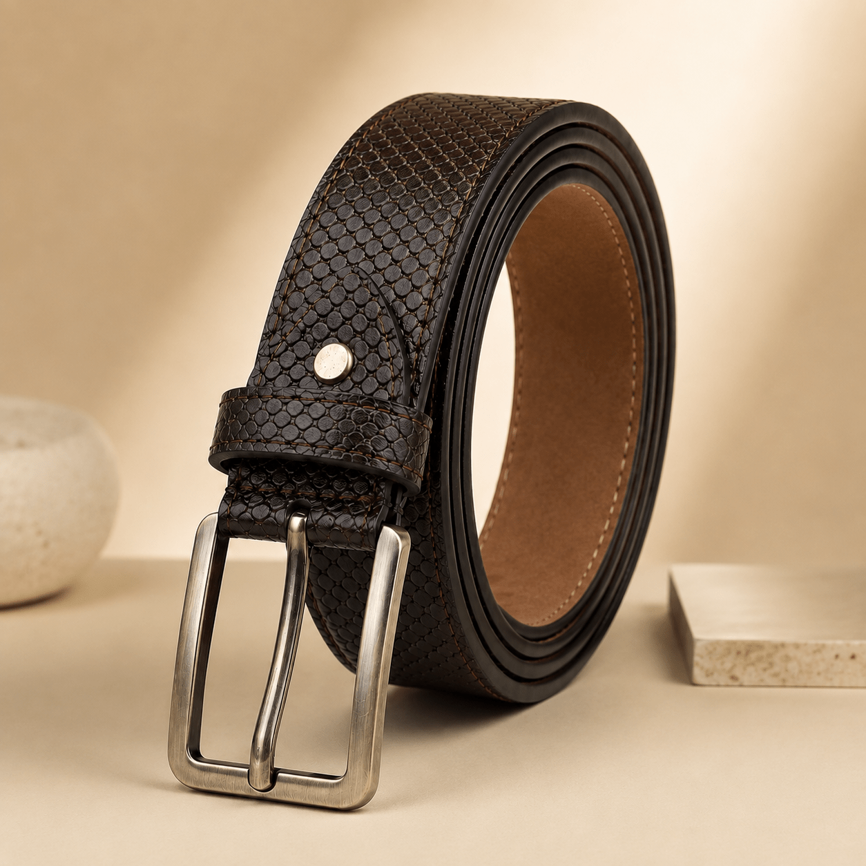 Premium Real Leather Belt for Men | Made in Italy | Imported Quality - My Store