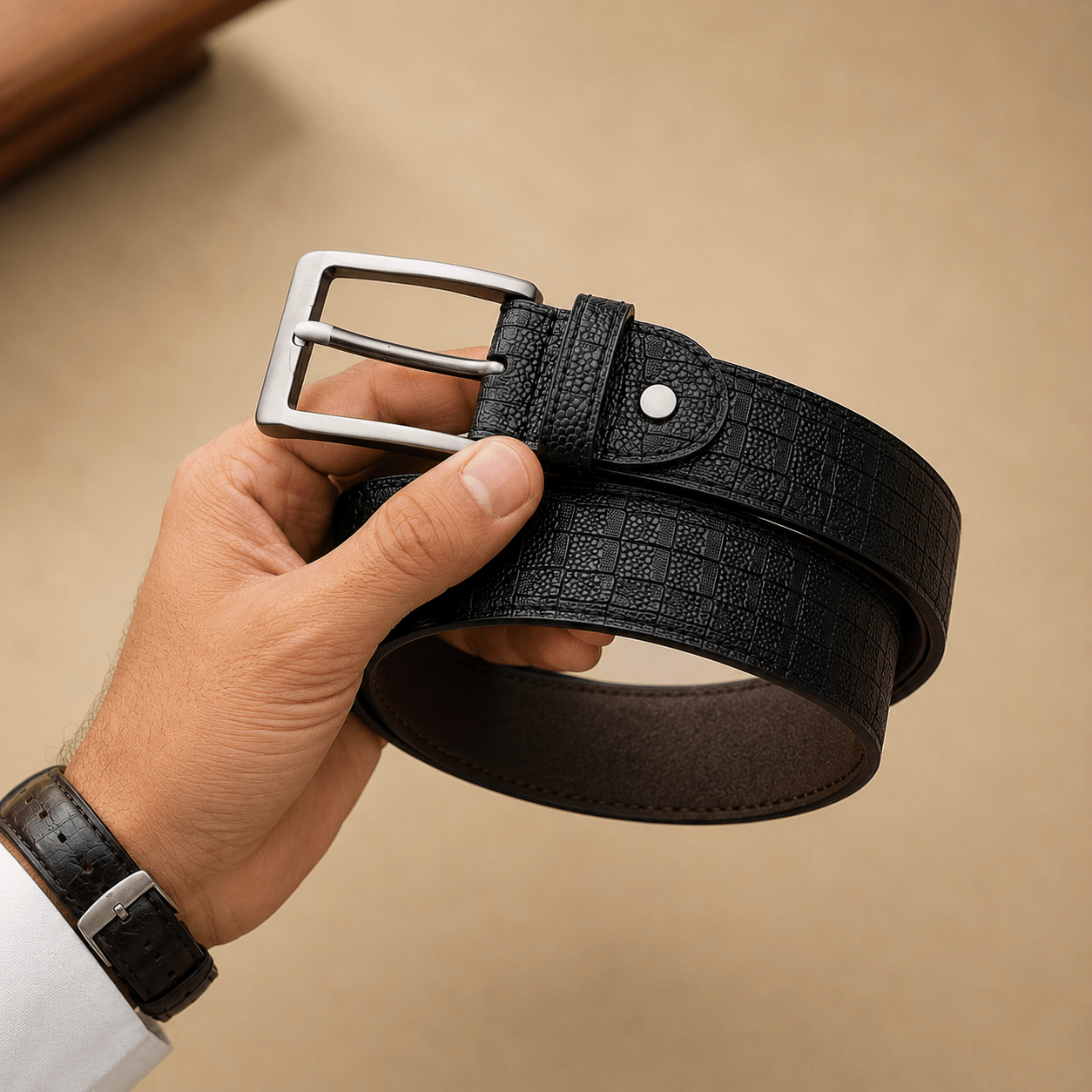 Premium Real Leather Belt for Men | Made in Italy | Imported Quality - My Store